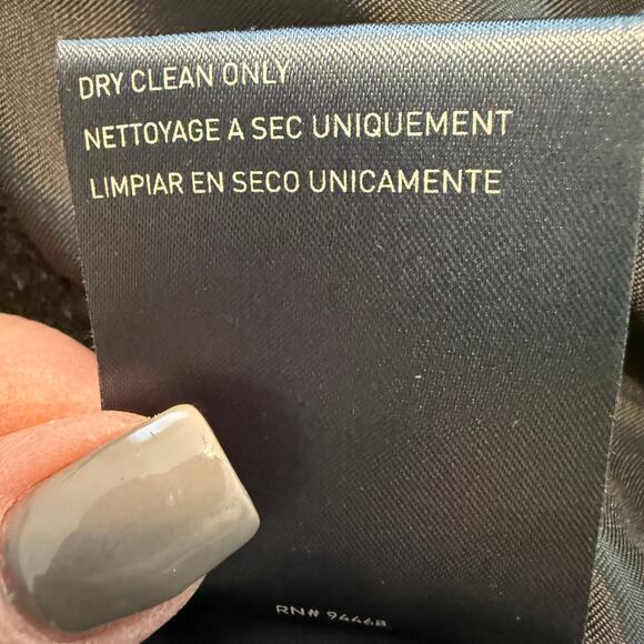 Liz Claiborne Women's 100% Wool Black Peacoat Size Small Petite - Picture 5 of 8